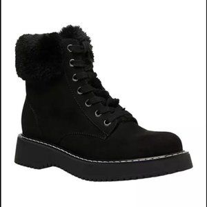 Madden Girl Kimber Fur Trim Hiking Boots - 7.5 - New in Box